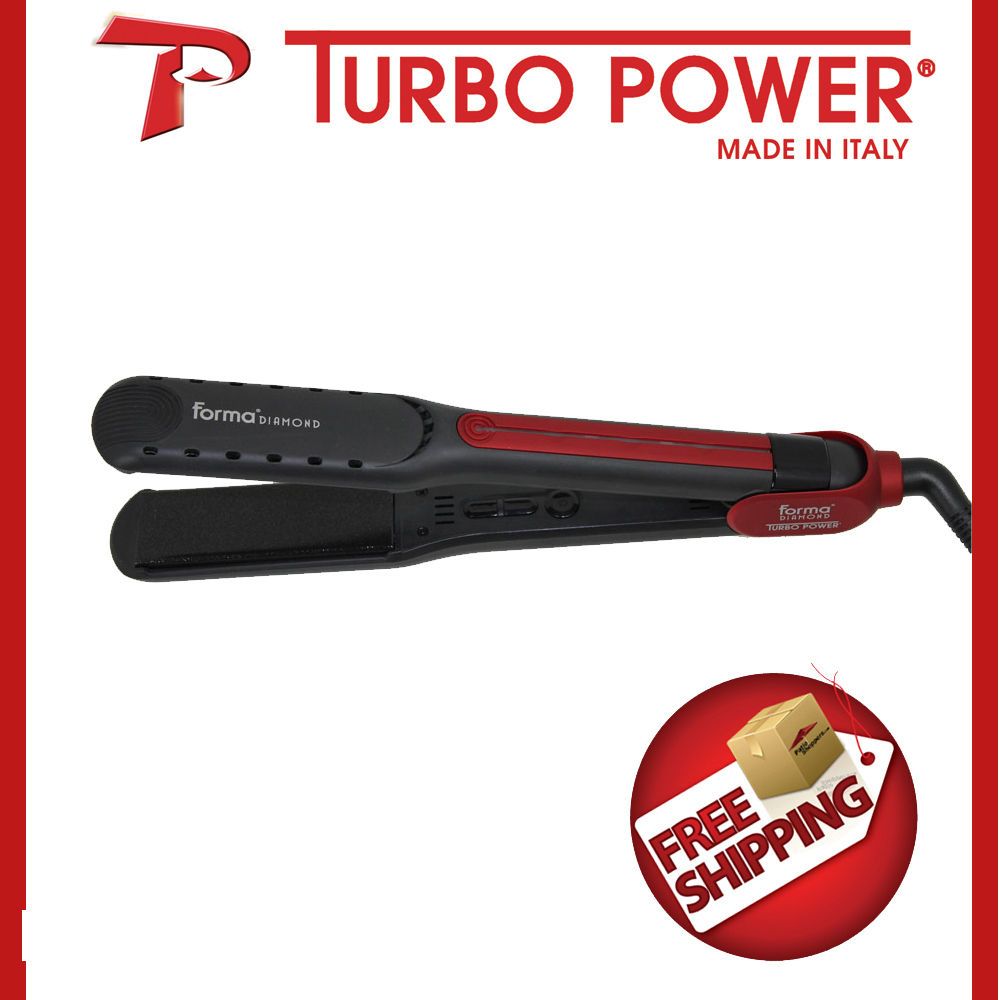 Power Forma Diamond Nano Ceramic 1 Flat Iron DUAL VOLTAGE 110V/220V