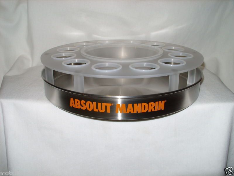 ABSOLUT VODKA MANDRIN & CITRON   STAINLESS CHILLER TRAY