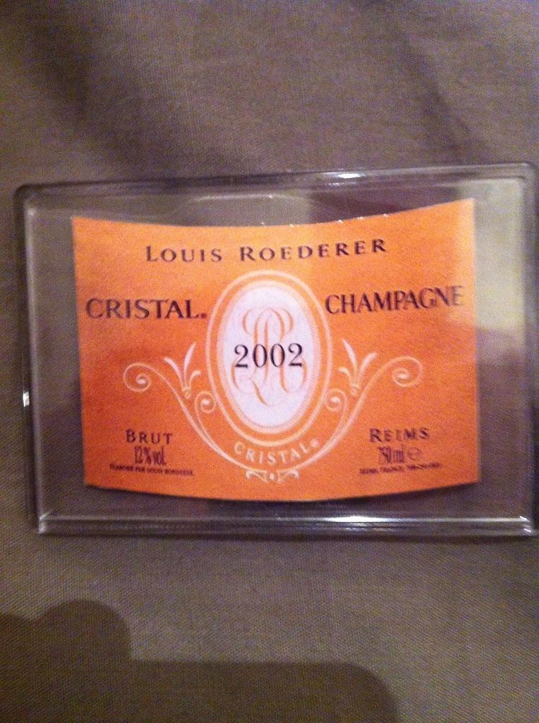 champagne fridge magnet louis roederer cristal