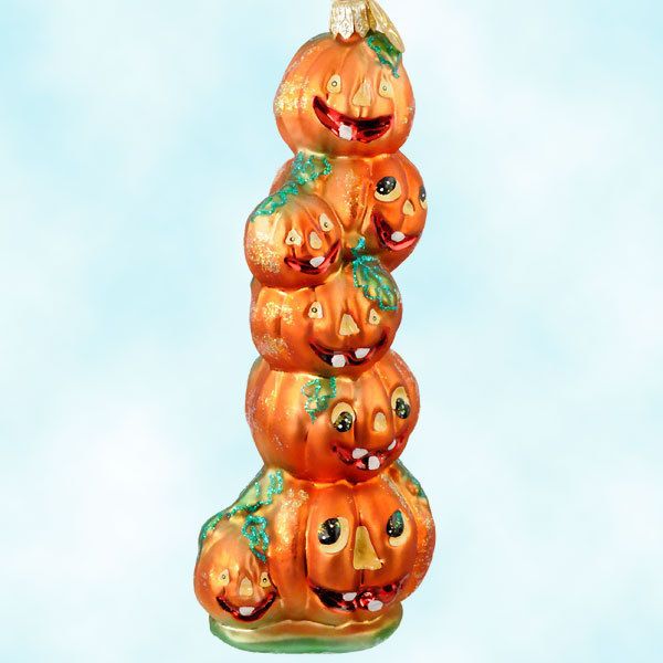 Christopher Radko Stack O Lanterns Halloween Totem 2000  Christmas