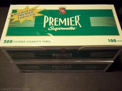 Premier Menthol Cigarette Tubes 100 mm 400 Tubes 100s RYO