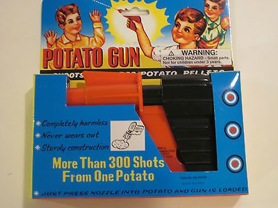 Plastic Potato Gun   Shoots Harmless Potato Pellets Never Wears Out