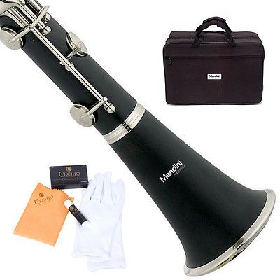 Newly listed Mendini MCT E Bb Clarinet ~Black Ebonite +Case+Care Kit+