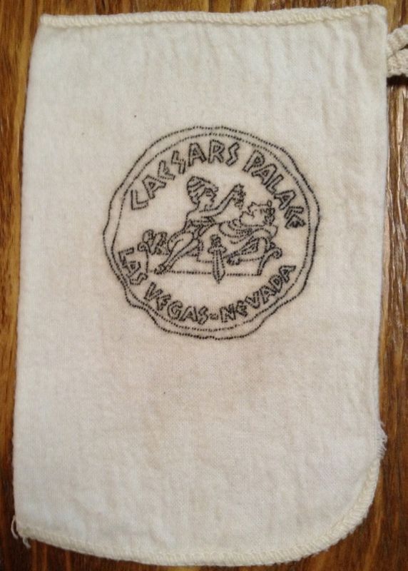 Vintage Shoe Shine Cloth Rag   c1960s Caesars Palace Casino Las Vegas