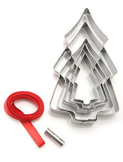 Eddingtons Christmas Tree Cookie Cutters, Tree Decoration kit