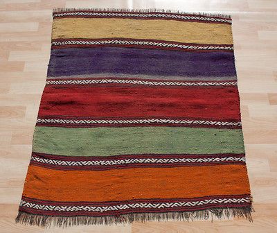 VINTAGE TURKISH HANDWOVEN MALATYA KILIM EXTRACTED FROM CHUVAL SACK 36