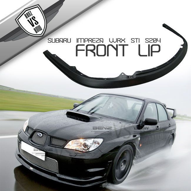 FITSUBARU IMPREZA WRX 2006 2007 STI S204 FRONT BUMPER LIP SPOILER