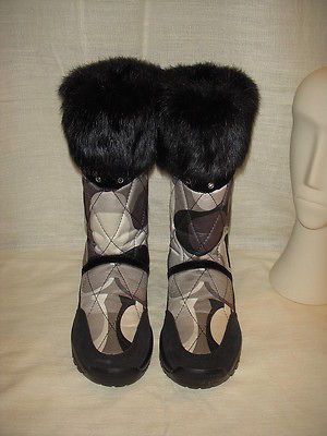 COACH SASHA SNOW BOOTS WITH FUR WOMEN SIZE 6M