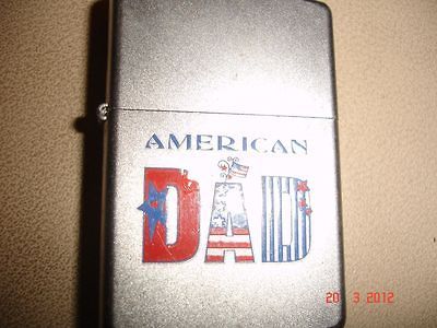 AMERICAN DAD ZIPPO LIGHTER   MINT