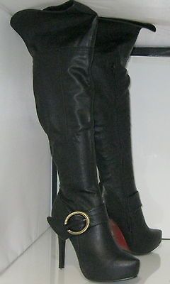 CLEOPATRA MACY 10 5 Heel 1.5 hidden platform thigh high boot .Size