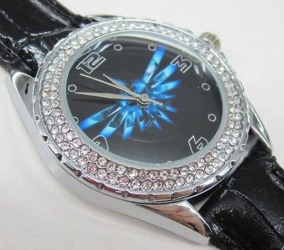 118 Diamond Crystal Leather Watch   The Legend of Zelda   Triforce