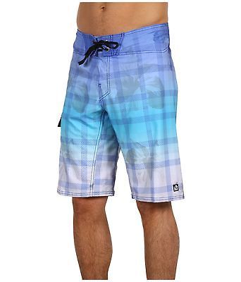 New $68.00 Reef Reef Hibiscus Playground Boardshort Blue Size 33