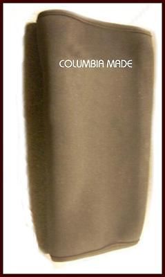 NEW COLUMBIA MADE BLACK NEOPRENE KNEE SLEEVES PROTECTOR PAIRS IN S, M