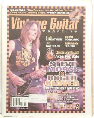 VINTAGE GUITAR MAGAZINE STEVE MORSE ROGER GLOVER DEEP PURPLE STEVE