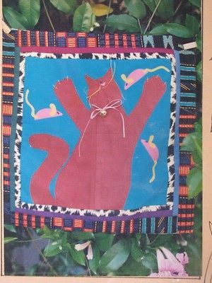 On The Edge Designs~Wall Quilt Pattern~JUNGLE CAT~1990~Never Used