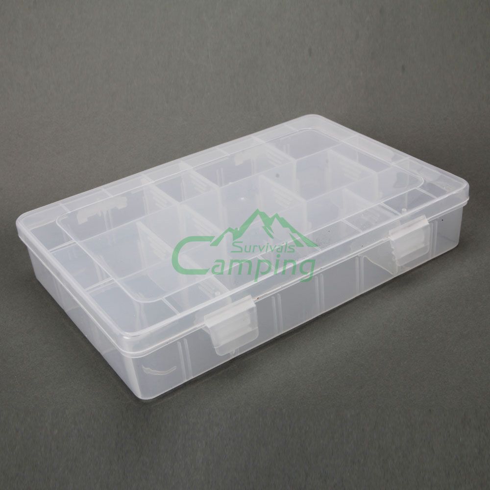 Lures Spoon Spinner Hooks Baits Tackle Plastic Box 12 Compartment