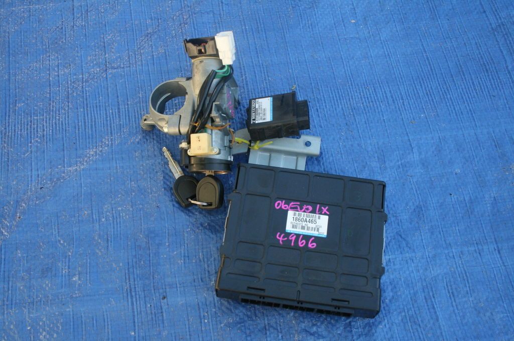 2006 LANCER EVOLUTION 9 RS OEM ECU IMMOBILIZER KEY IGNITION EVO9 4G63