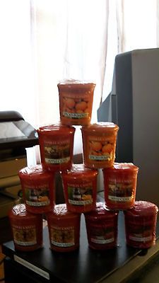 Bulk Lot Set of 10 Yankee Candle Fall Collection Sampler Votives NEW