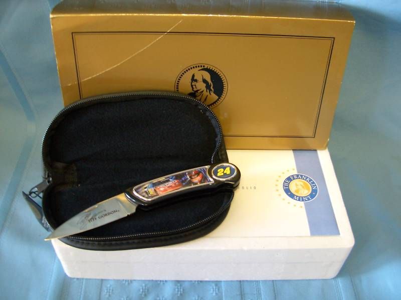 FRANKLIN MINT JEFF GORDON COLLECTOR KNIFE *NEW*