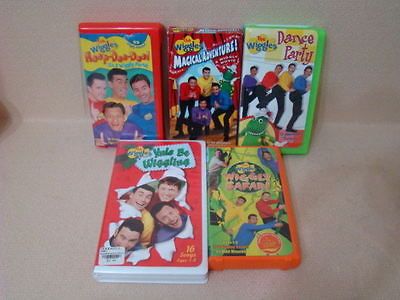 The Wiggles VHSs Wiggly Safari Yule Be Wiggling