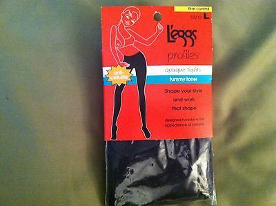 TIGHTS TUMMY TONER FIRM CONT ANTI CELLULITE / LARGE /BLACK#93794