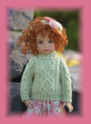 ELEGANT & INTERWOVEN LD   Knitting Pattern for Effners 13 Little