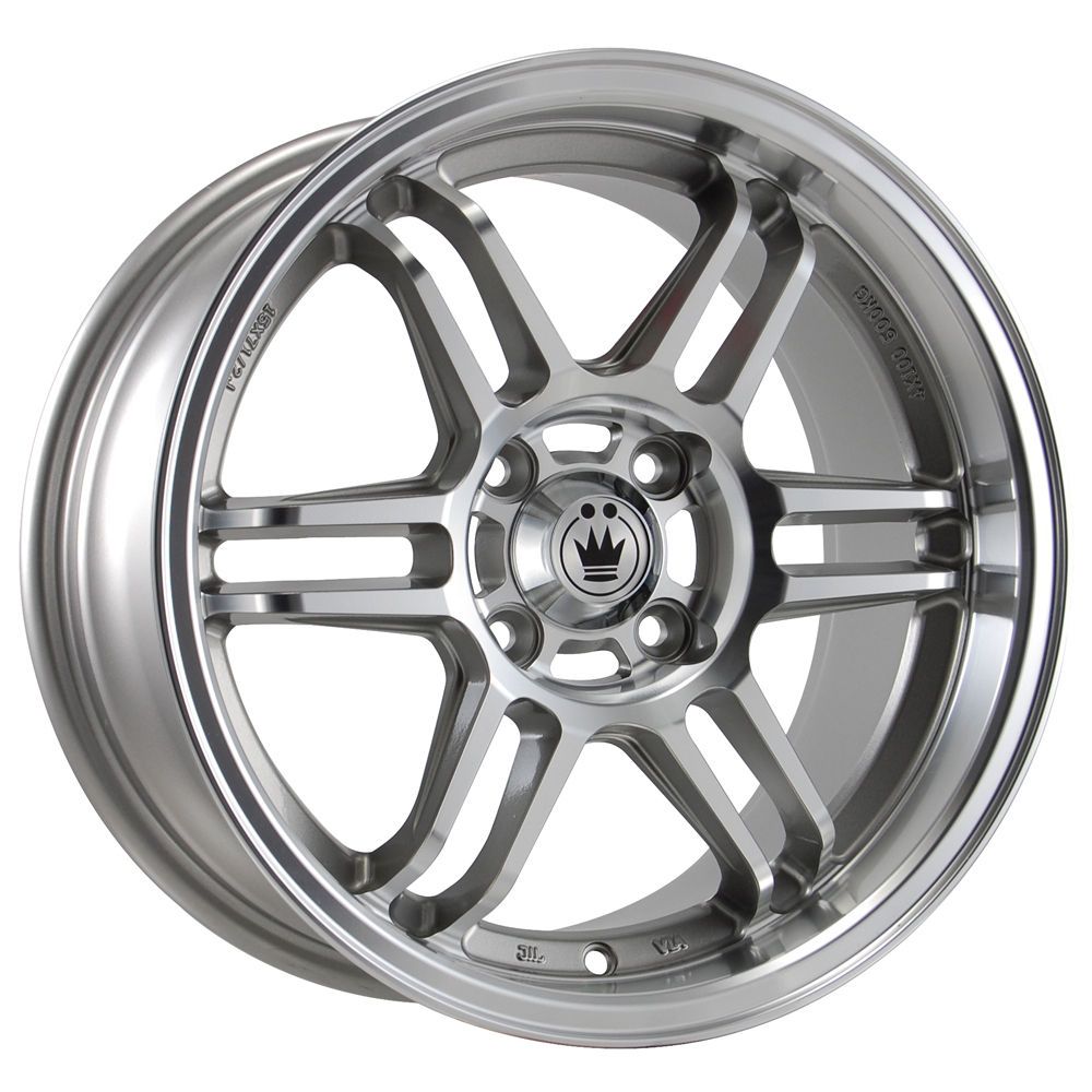 NEW KONIG LIGHTSPEED 15X7.5 4X100 ET32 FULL SILVER MACHINE