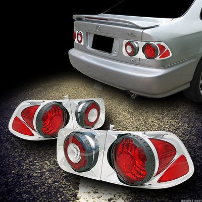 SPORT ALTEZZA RETRO *3D* TAIL LIGHTS LAMPS 1996 2000 CIVIC 2DR COUPE