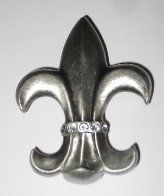 Fleur de Lis Pewter Magnet NEW 2 1/2 High Kitchen Fridge