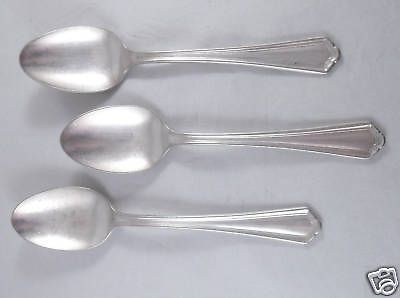 CORTLAND VICTOR S Co TEASPOONS (3) INTERNATIONAL SILVER