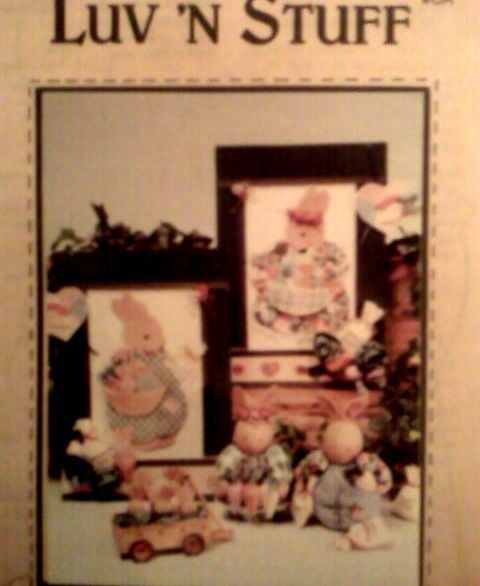 CRAFT PATTERN  BUNNY WALLHANGINGS  7 chubby girl & boy bunnys