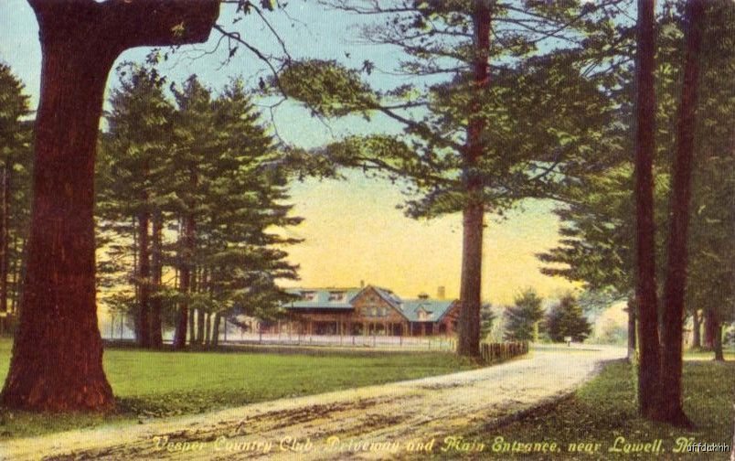 NEAR LOWELL, MA VESPER COUNTRY CLUB MAIN ENTRANCE