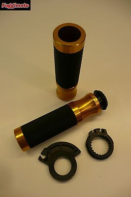 Rizoma Sport Line Grips GR205G   1 pair in Gold Anodised finish (SKU