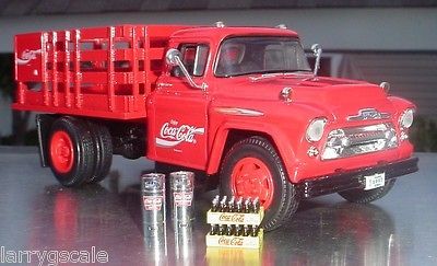 DANBURY MINT COCA COLA CARGO W ERTL 1957 COCA COLA RACK TRUCK 1/24