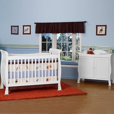 DaVinci Reagan Convertible Crib M2801W & Parker 2 Door Changer K5152W