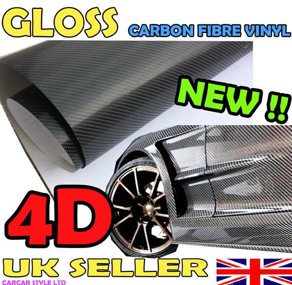 【500mm x 1520mm AIR Free Carbon Fibre Vinyl】Wrap Textured 4 CAR