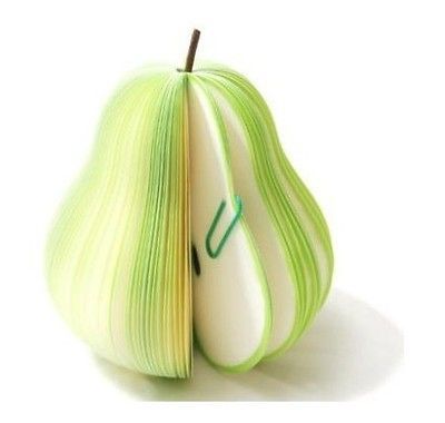 Pear Shaped Fruit Note Memo Paper Notepads Post Sticky Memo Pads Gift