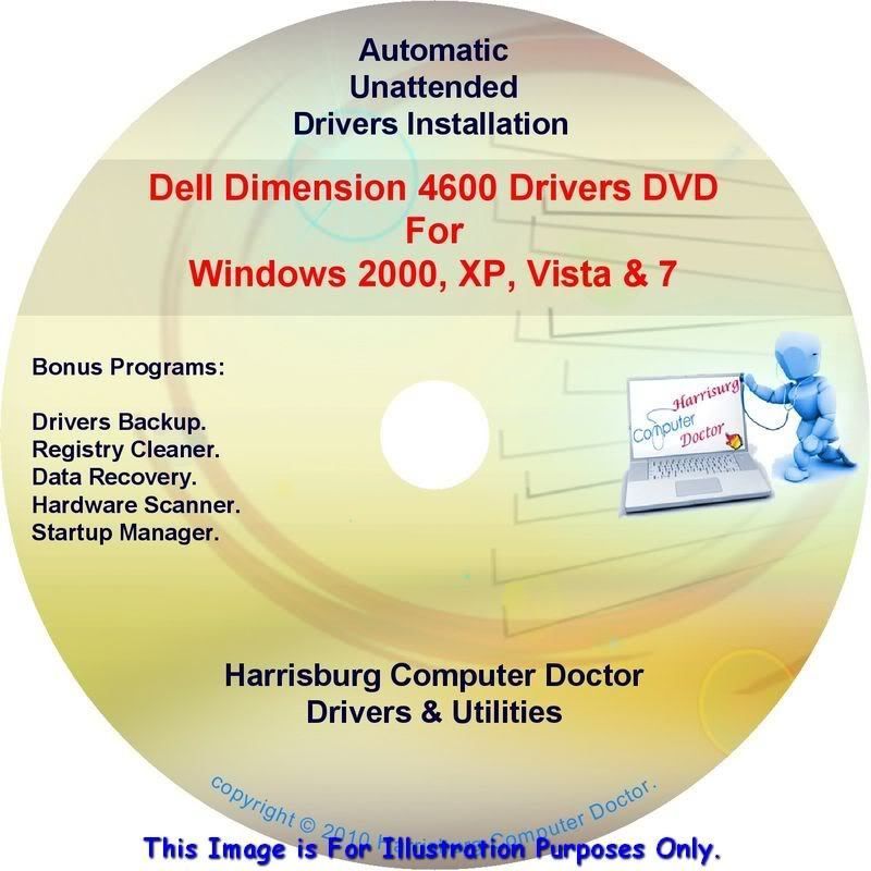 Dell Dimension 4600 Drivers Restore Recovery DVD Disc