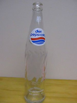 DIET PEPSI COLA 16 oz one pint Bottle money back return for deposit