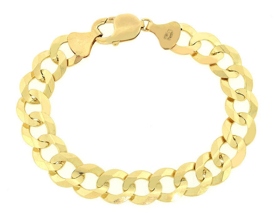 Mens 14K Solid Yellow Gold Figaro Link Chain Bracelet 8 23.5 Grams