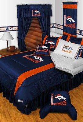 Denver Broncos NFL Sidelines Twin Comforter Sports Coverage