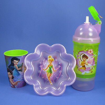 /TIN KERBELL 3 PC KIDS DINNING SET,BOWL, CUP, SNACK&SIP CHILLPAK