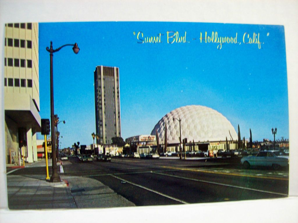 NEW POSTCARD SUNSET BOULEVARD, HOLLYWOOD, CALIFORNIA