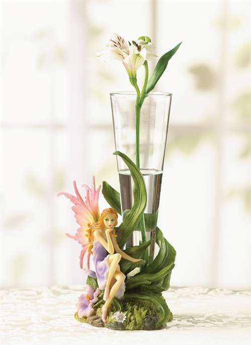 Elegant Purple & Pink Fairy Flower Vase