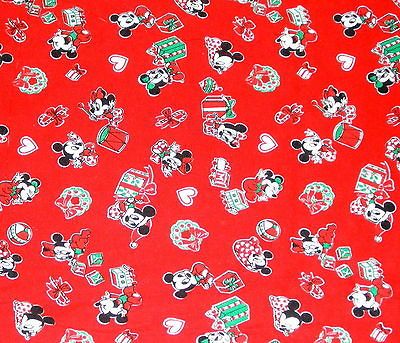 DISNEY PETER PAN SEWING MATERIAL FABRIC XMAS HOLIDAY MICKEY MOUSE