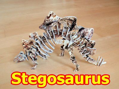 Newly listed Dinosaurs Skeleton Bones Jigsaw 3D Puzzle Stegosaurus