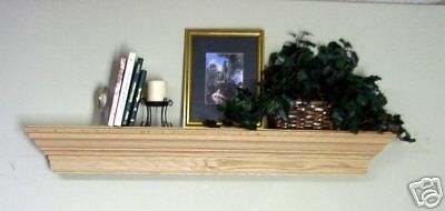 SOLID RED OAK WOODEN FIREPLACE MANTEL SHELF WALL SHELF 48 4 4 FOOT