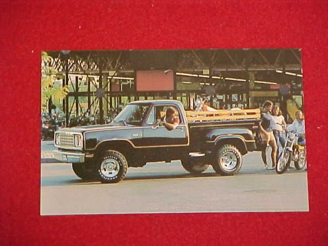 1978 ORIGINAL DODGE WARLOCK PICKUP POSTCARD BROCHURE TRUCK 78