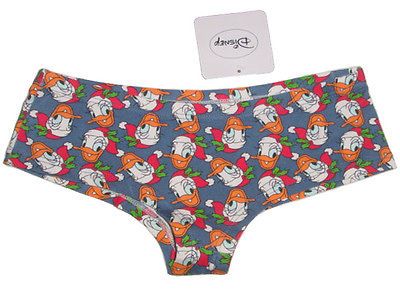 NEW DISNEY ♥X MAS DONALD DUCK♥ BOYSHORT PANTY UNDERWEAR GIFTS XS