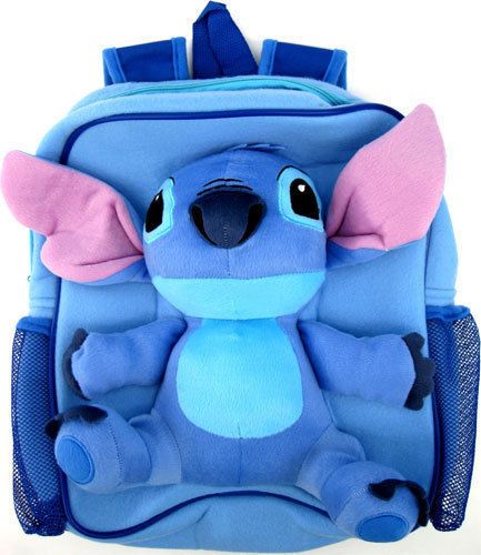 WOW DISNEY PARIS STITCH BACKPACK PLUSH BAG school DISNEYLAND